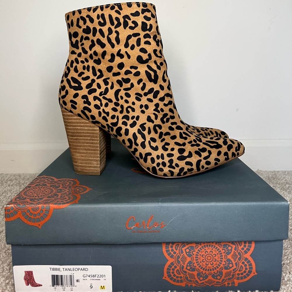 Carlos Leopard Bootie